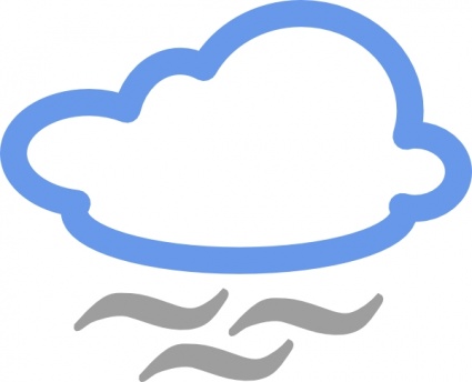 425x344 Free Download Of Cloudy Weather Symbols Clip Art Vector Graphic
