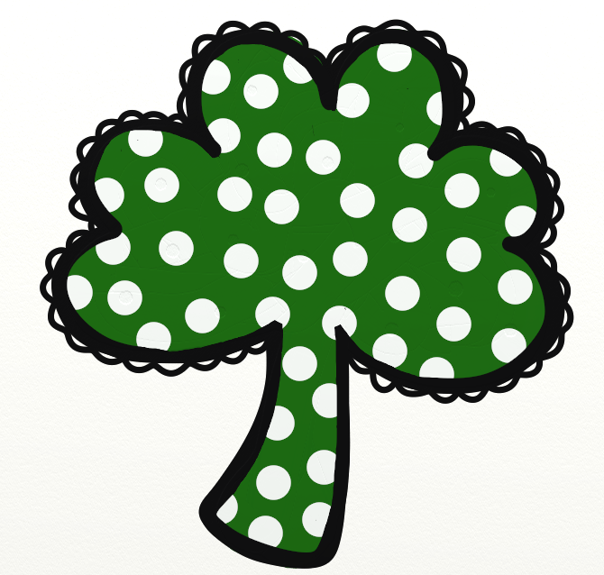 670x638 Clover Clipart Cute