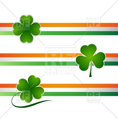 397x400 Clover Leaf Irish Background For Happy St. Patrick's Day Royalty