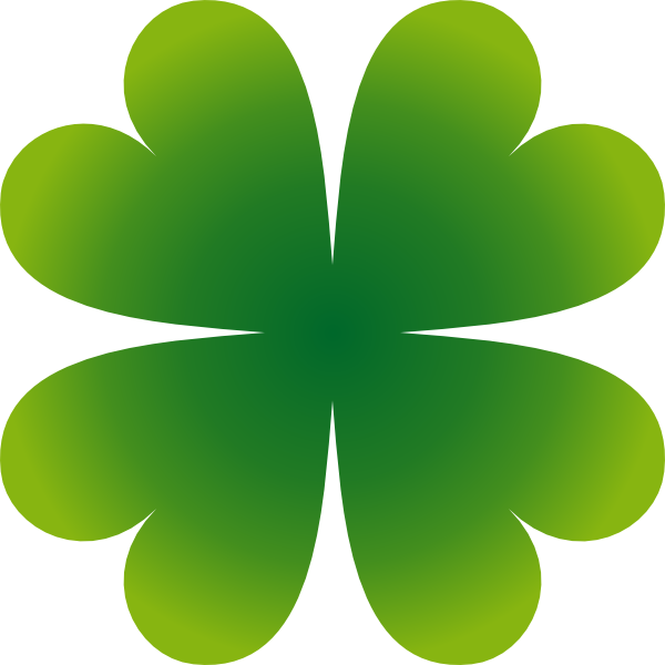 600x600 Pierig Four Leaf Clover Clip Art Free Vector 4vector