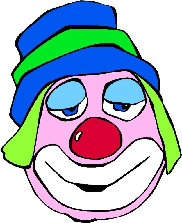 626x766 Image Of Clown Face Clipart