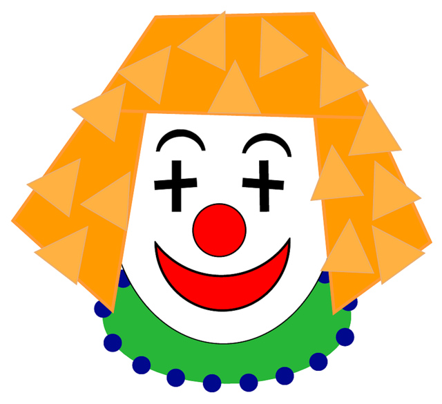 640x585 Clown Face Clipart