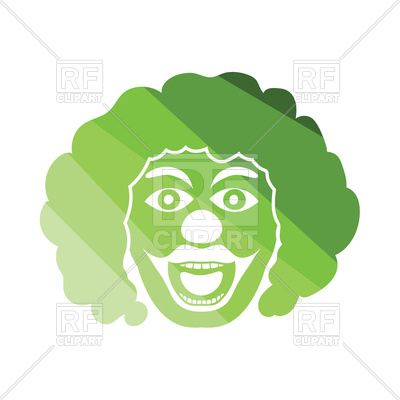 400x400 Party Clown Face Icon Royalty Free Vector Clip Art Image