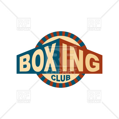400x400 Boxing Club Emblem Design Royalty Free Vector Clip Art Image