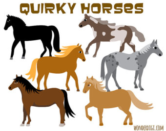 340x270 White Digital Cliparts Christmas Silhouette Horse Clip Art