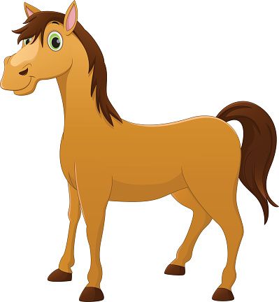 399x432 Cute Horse Clipart