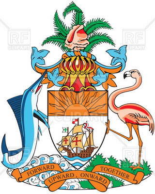 320x400 Coat Of Arms Of Bahamas Royalty Free Vector Clip Art Image