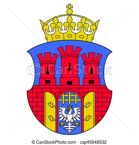 450x470 Coat Of Arms Of Krakow, Poland. Vector Format. Vectors