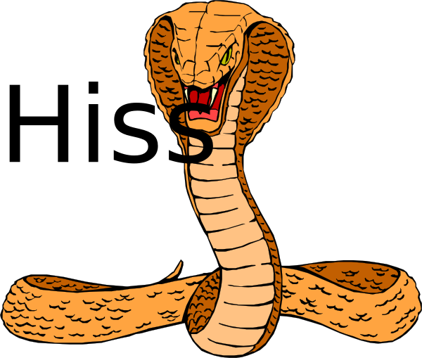 600x509 Cobra Hissing Clip Art
