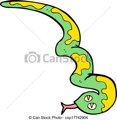 450x462 Cartoon Hissing Snake Vector Clipart
