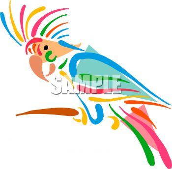 350x344 Royalty Free Clip Art Image Cockatoo Bird Design