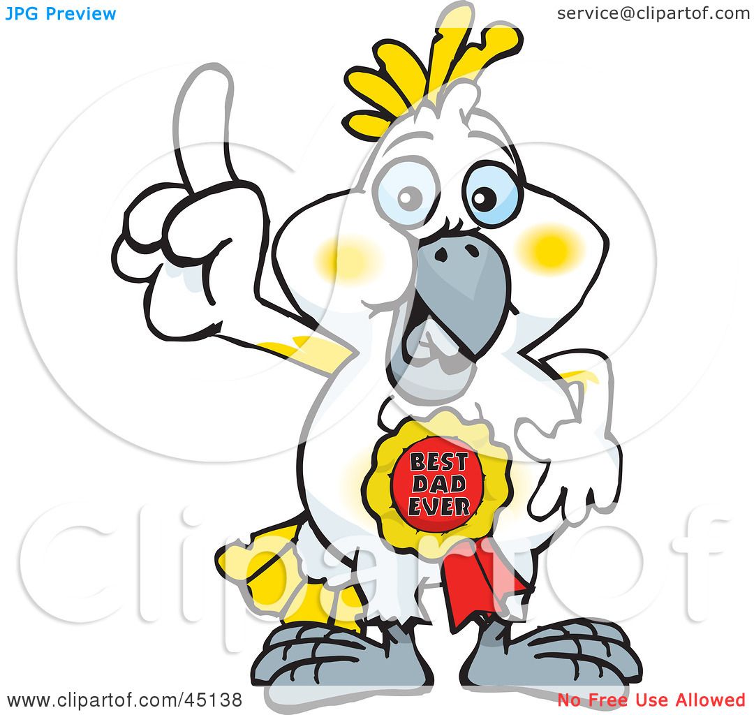 1080x1024 Royalty Free (Rf) Clipart Illustration Of A Cockatoo Character