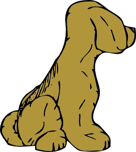 267x297 Dog From Other Side Clip Art