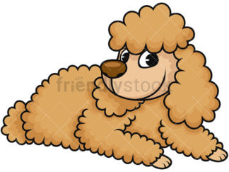 324x243 Sad Poodle Cartoon Vector Clipart