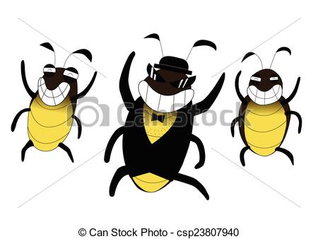 450x338 Cockroach Happy Cartoon. Bad Cockroach Gang Feel Happy Eps