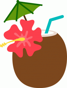 230x300 Summer Coconut Clip Art