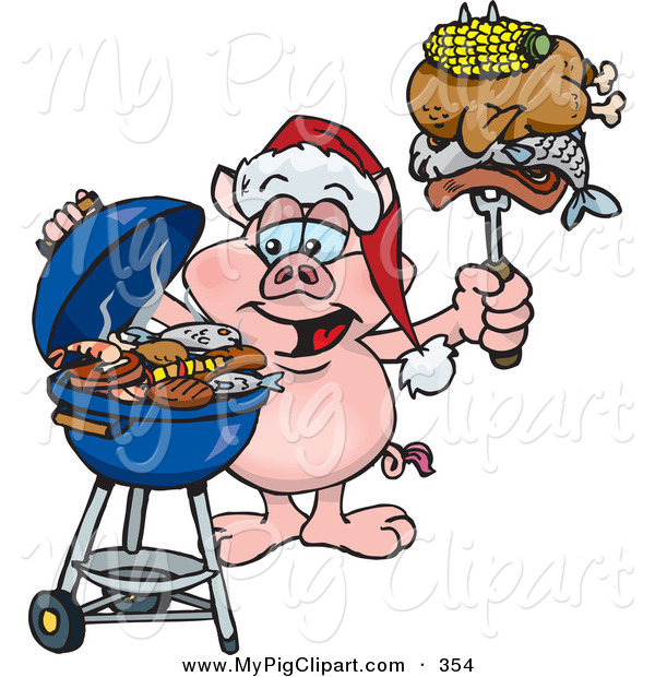 600x620 Bbq Pig Clipart
