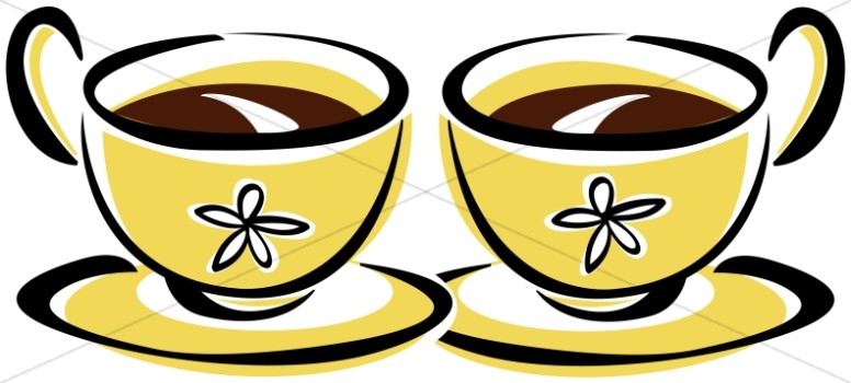 776x350 Coffee Hour Clipart, Church Refreshments Clipart