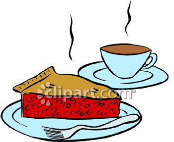 350x287 A Slice Of Cherry Pie With A Cup Of Coffee