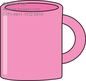 300x281 Pink Coffee Mug Rf Clipart