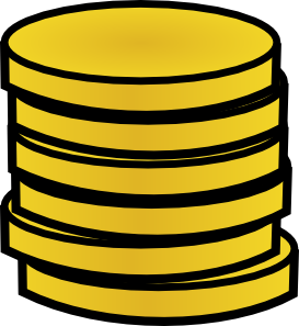 273x297 Gold Coins In A Stack Clip Art