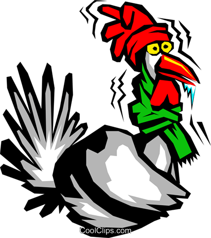 426x480 Cold Turkey Royalty Free Vector Clip Art Illustration Cart0306