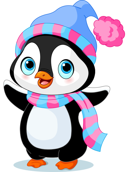 450x600 Cheerful Penguin Penguins, Winter And Clip Art