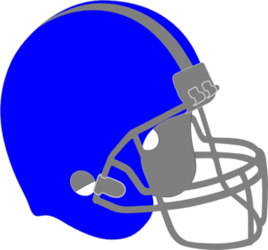 299x279 Blue Football Clipart