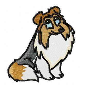 353x353 Sheltie Clipart. Dog