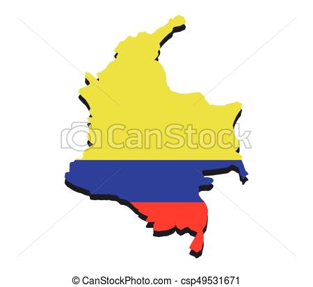 450x413 Map Of Colombia Vectors Illustration