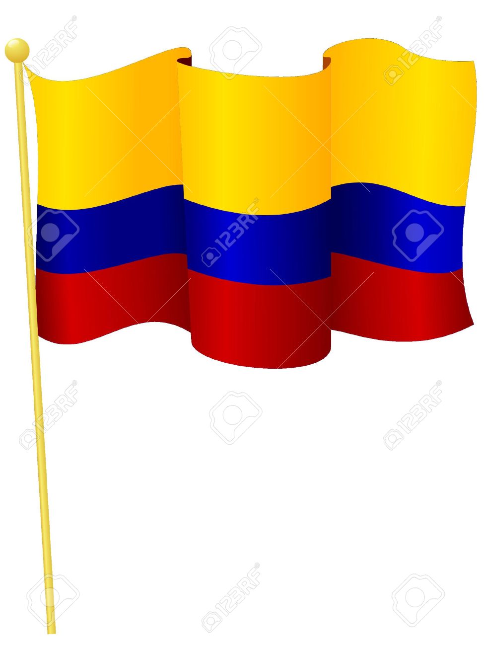 975x1300 Free Clipart Colombian Flag