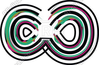 400x263 Color Line Font Endless Symbol Royalty Free Vector Clip Art Image