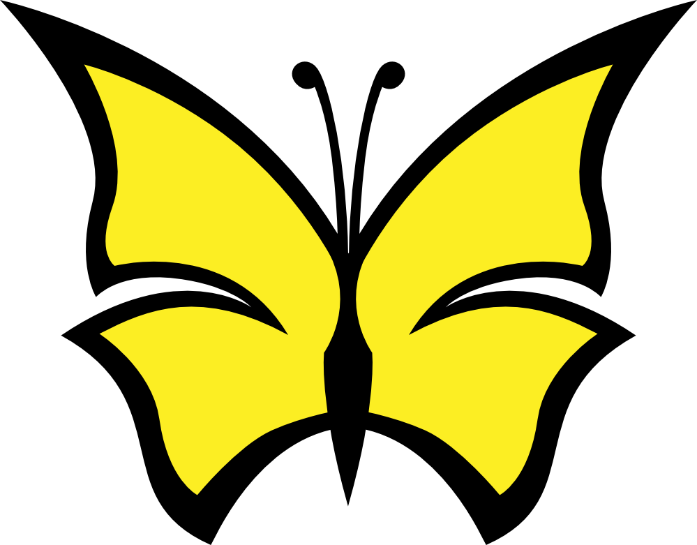 999x781 Clip Art Butterfly Color Colour Peace Svg