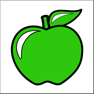 304x304 Clip Art Colors Apple 07 Green Color I Abcteach