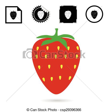 450x470 Strawberry Color Red Vector Illustration Clip Art Vector
