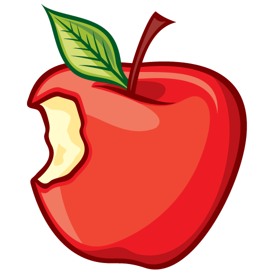 552x548 Clip Art Of A Bitten Apple Vector Getty Images