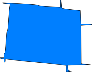297x231 Colorado Map Blue Clip Art