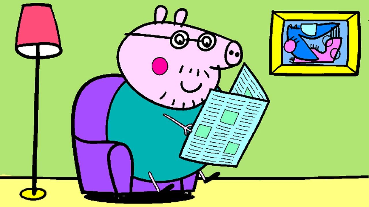 1280x720 Peppa Pig Coloring Pages For Kids