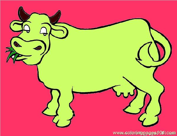 600x463 Cow Big 4 Coloring Page