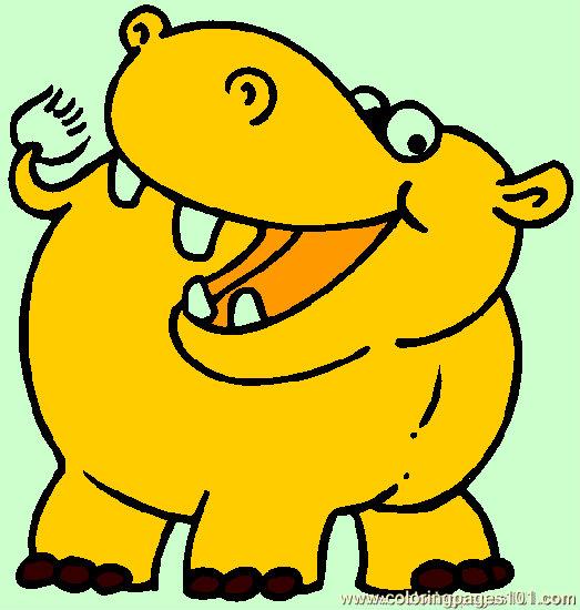 523x550 Hippo Coloring Page 05 Coloring Page