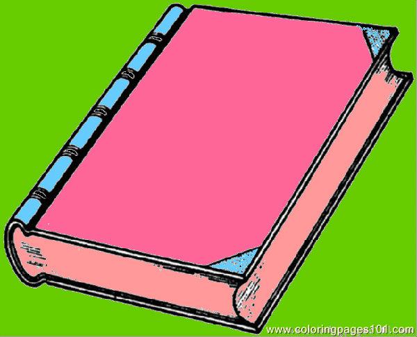 600x486 New Interesting Book Coloring Page