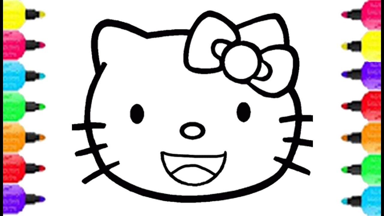 1280x720 Smiley Face Coloring Page