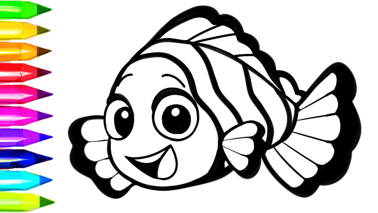 1280x720 Ocean Animal Coloring Pages Vitlt Com Cool Pictures Of Fish Acpra