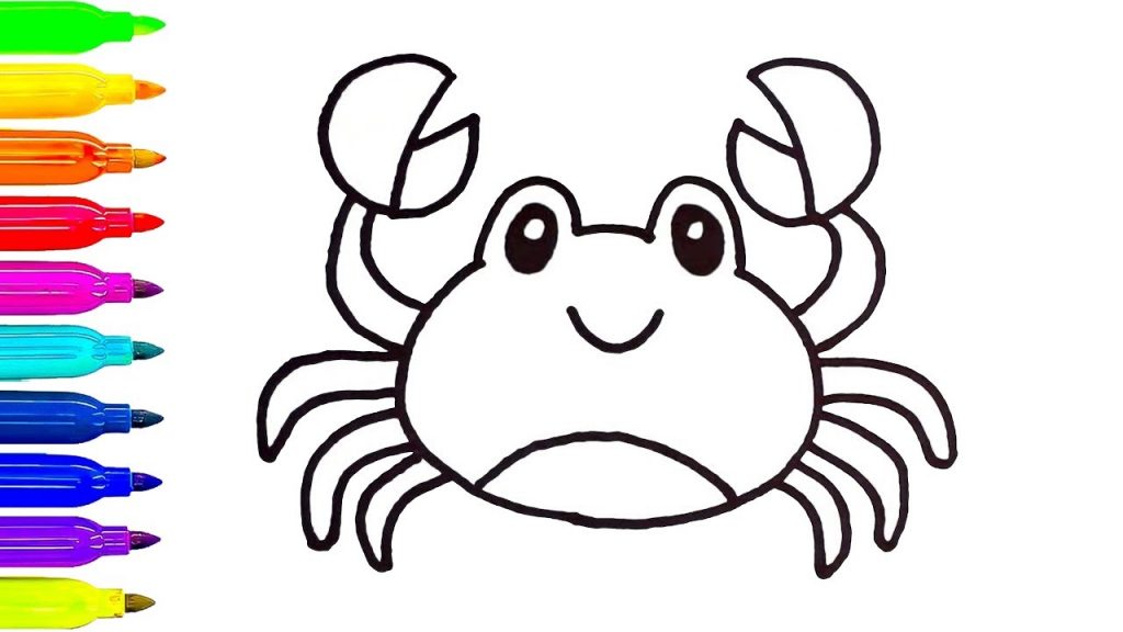 1024x576 Unusual Crab Pictures To Color How Draw Colorful Coloring Pages