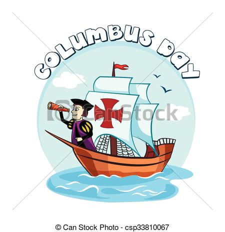 450x464 Columbus On The Ship Dyal Your Design Clip Art Vector