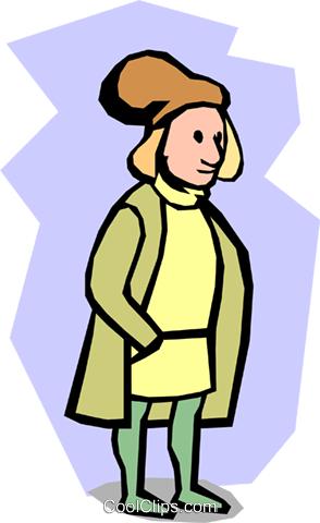 294x480 Christopher Columbus Royalty Free Vector Clip Art Illustration