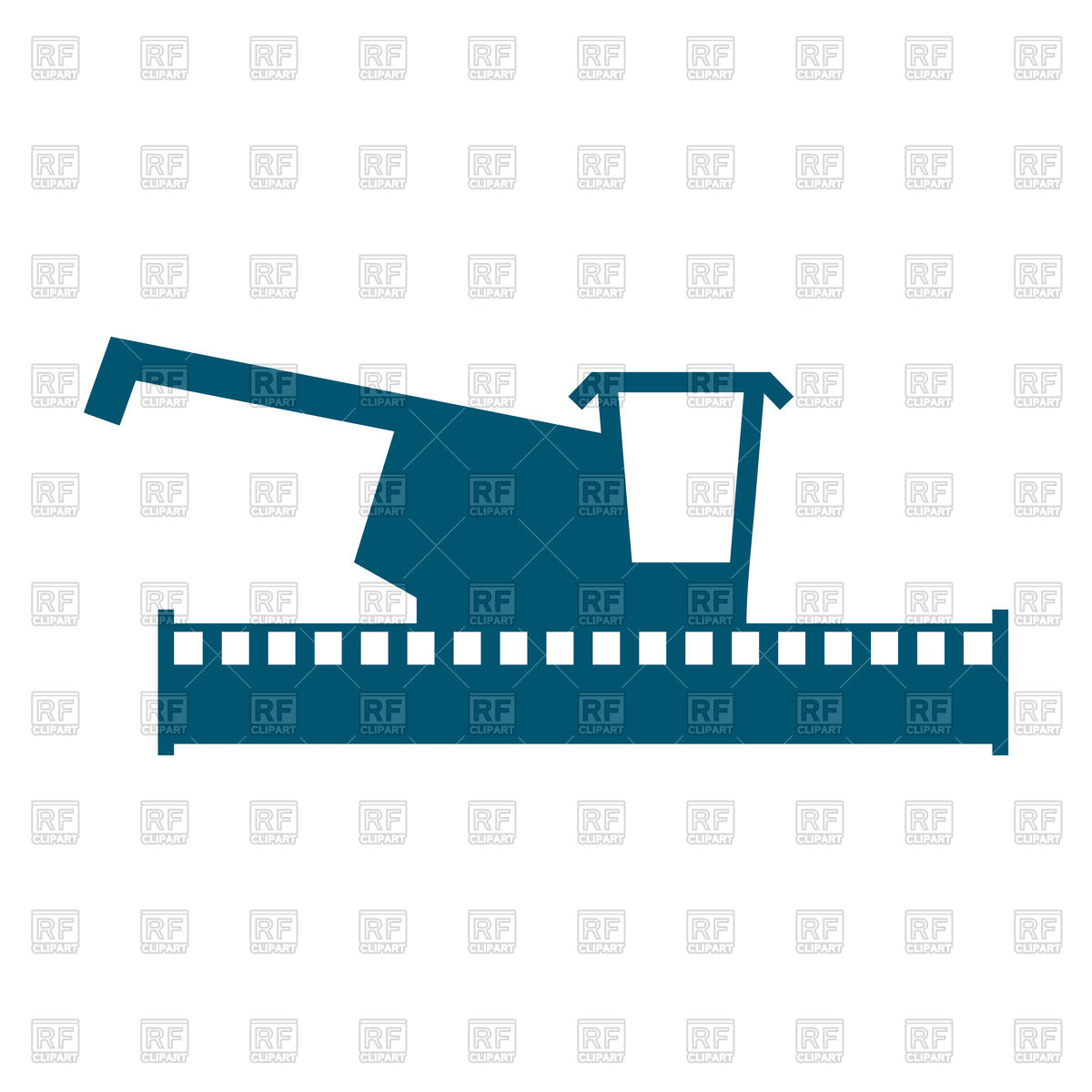 1200x1200 Combine Harvester Icon Royalty Free Vector Clip Art Image