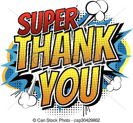 450x416 Thank You Clip Art Free Super Thank You Comic Book Style Word
