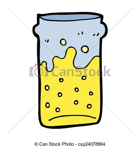 450x470 Comic Cartoon Pint Of Beer. Retro Comic Book Style Cartoon Clip