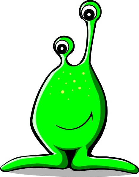 468x594 Green Comic Alien Clip Art Free Vector In Open Office Drawing Svg